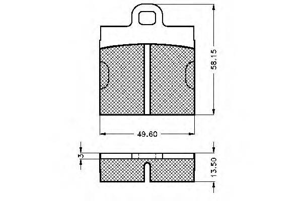 MGA 22 Комплект гальмівних колодок, дискове гальмо