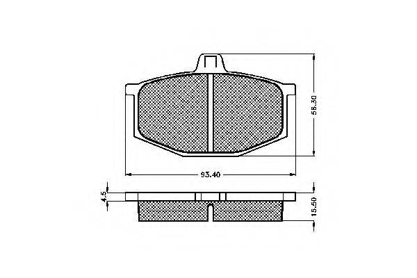 SPIDAN 30110 Комплект гальмівних колодок, дискове гальмо