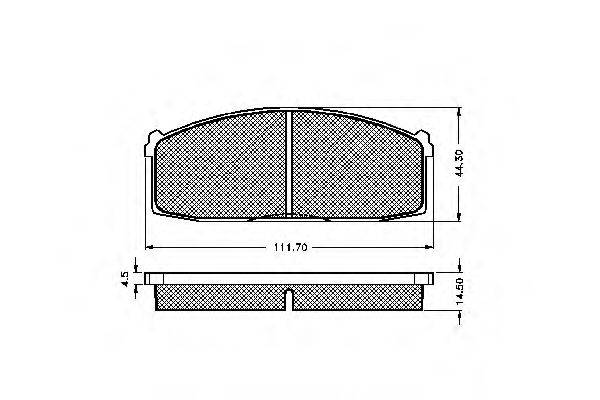 SPIDAN 30141 Комплект гальмівних колодок, дискове гальмо