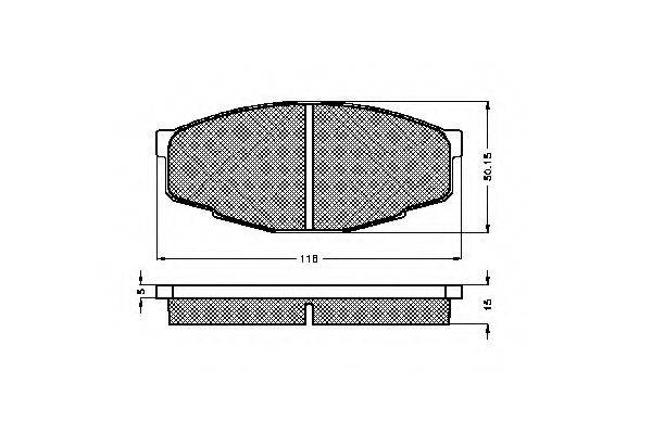 LOBRO 30179 Комплект гальмівних колодок, дискове гальмо