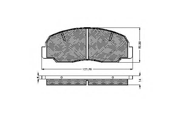 SIMER 0399 Комплект гальмівних колодок, дискове гальмо