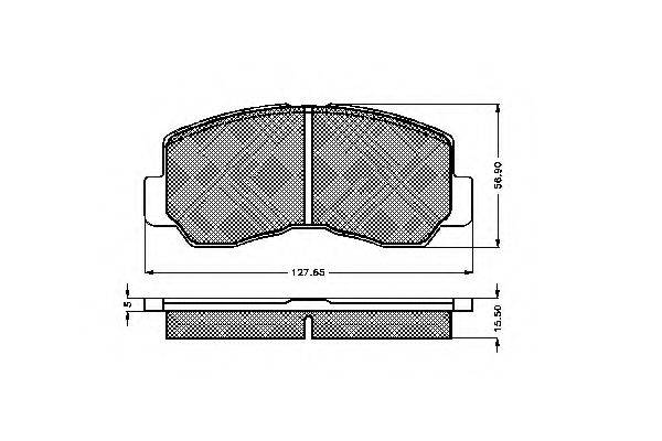 REMSA 094.40 Комплект гальмівних колодок, дискове гальмо