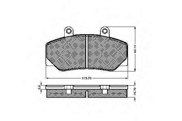 SIMER 0412 Комплект гальмівних колодок, дискове гальмо
