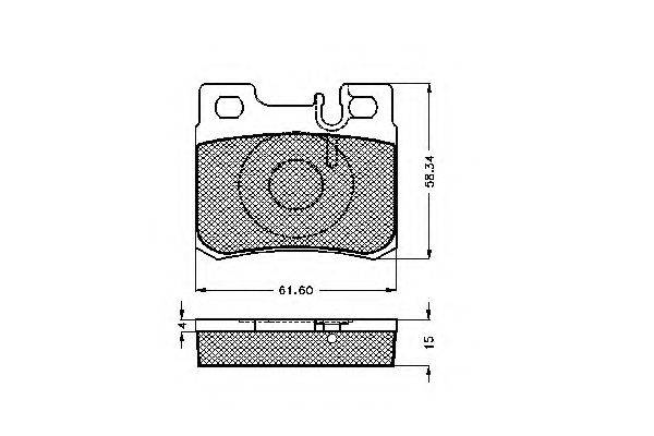 SIMER 0532 Комплект гальмівних колодок, дискове гальмо