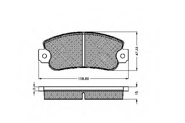 REMSA 025.20 Комплект гальмівних колодок, дискове гальмо