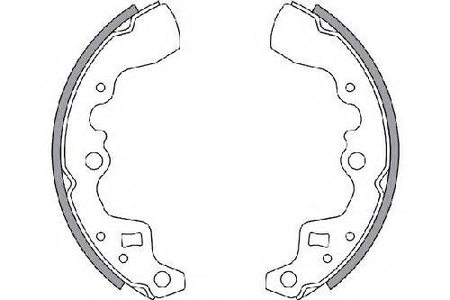 SUZUKI 96061639 Комплект гальмівних колодок