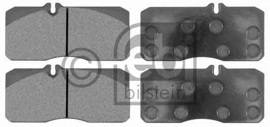 FEBI BILSTEIN 10672 Комплект гальмівних колодок, дискове гальмо