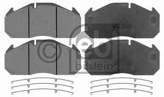 FEBI BILSTEIN 10673 Комплект гальмівних колодок, дискове гальмо