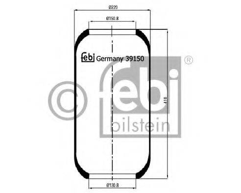 STELLOX 9004153SX Кожух пневматичної ресори