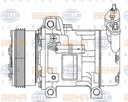 BEHR HELLA SERVICE 8FK 351 316-051