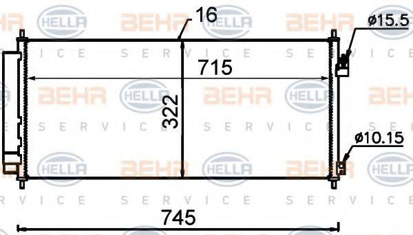 BEHR HELLA SERVICE 8FC 351 318-571