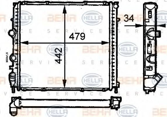 BEHR HELLA SERVICE 8MK 376 716-371