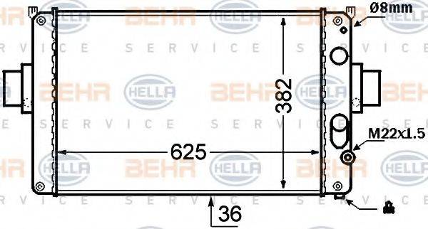 BEHR HELLA SERVICE 8MK 376 724-504