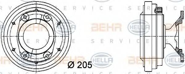 BEHR HELLA SERVICE 8MV 376 731-291