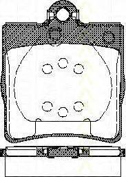 TRISCAN 21919 Комплект гальмівних колодок, дискове гальмо