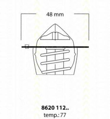 TRISCAN 862011277 Термостат, охолоджуюча рідина