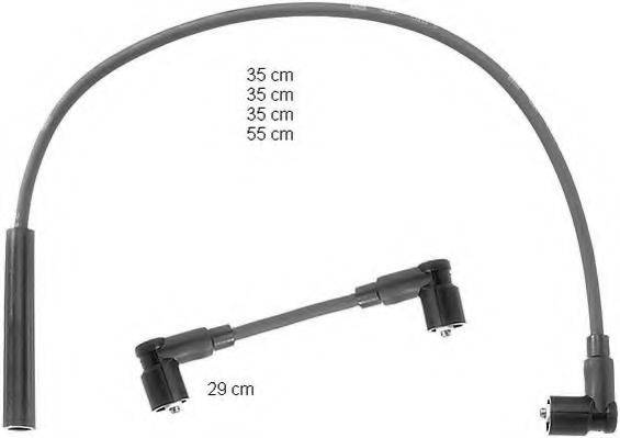 BERU ZEF812 Комплект дротів запалювання