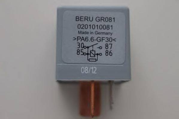 BERU GR081 Блок керування, час розжарювання