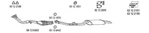 HJS BMW61 Система випуску ОГ