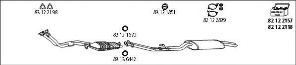 HJS BMW62 Система випуску ОГ