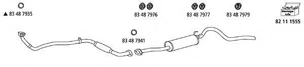 HJS VW1143 Система випуску ОГ