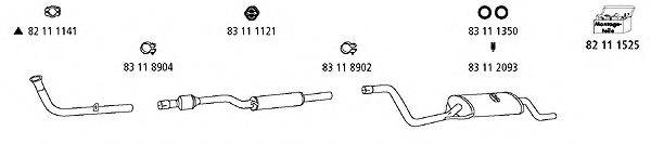 HJS VW141 Система випуску ОГ