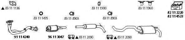 HJS SE223 Система випуску ОГ