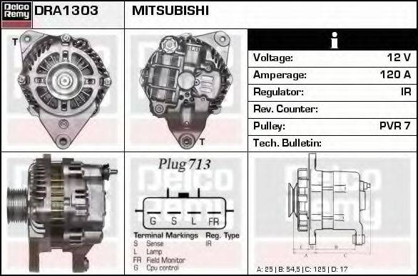 MITSUBISHI A3TG3791 Генератор