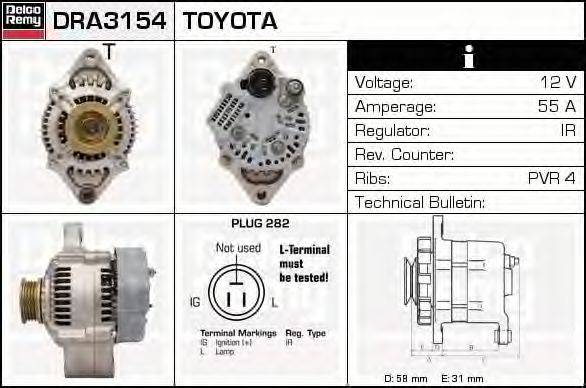 DELCO REMY DRA3154