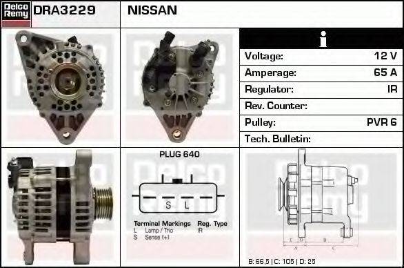 NISSAN 23099-10S00 Генератор