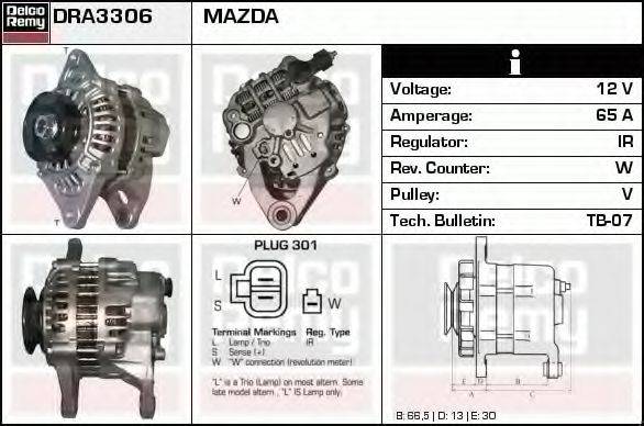 MAZDA B366-18-300EX Генератор