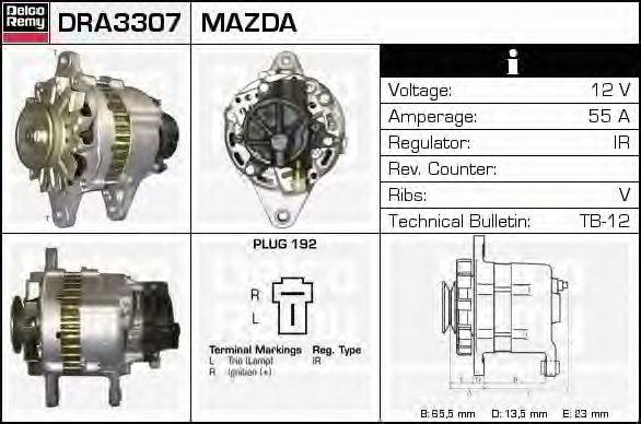 MAZDA PN16-18-300EX Генератор