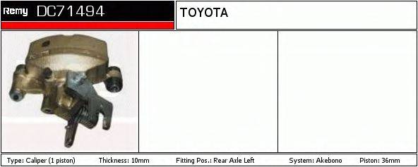 DELCO REMY DC71494 Гальмівний супорт