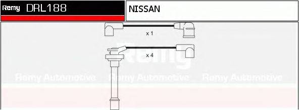 NISSAN 22440-89J26 Комплект дротів запалювання