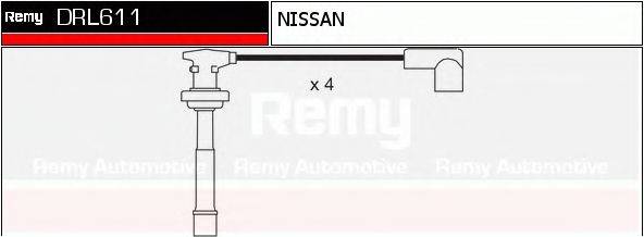 DELCO REMY DRL611 Комплект дротів запалювання