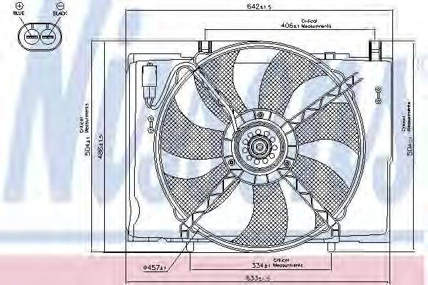 MERCEDES-BENZ 50101095AA Вентилятор, охолодження двигуна