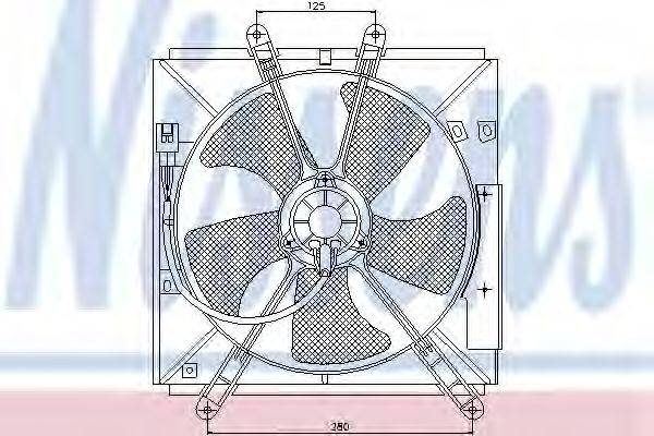 GEO 16711-02140 Вентилятор, охолодження двигуна