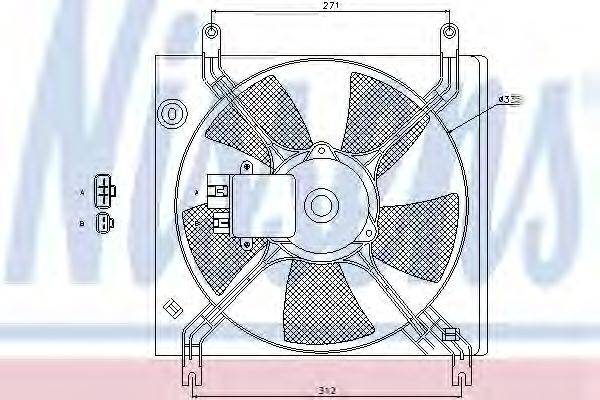 NISSENS 85390 Вентилятор, охолодження двигуна