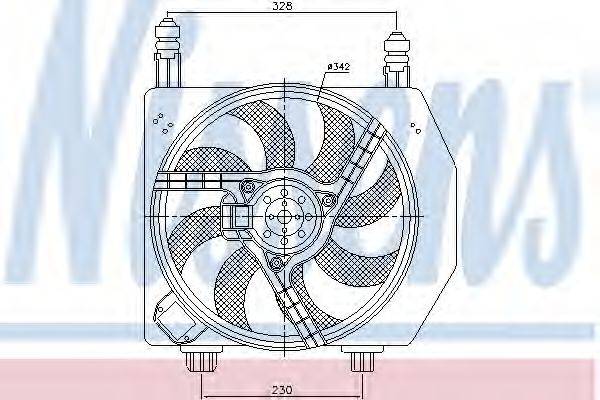 FORD 1C15 8C607 CD Вентилятор, охолодження двигуна