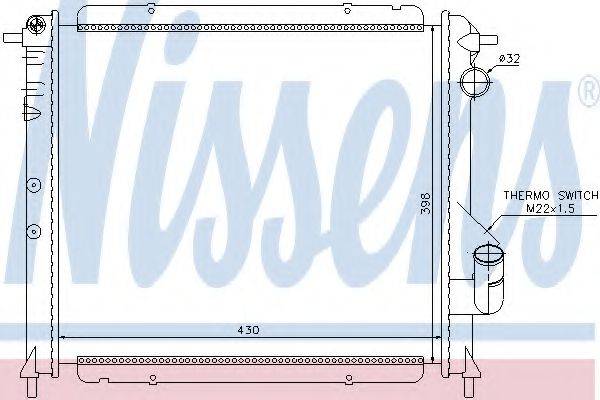 NISSENS 63892 Радіатор, охолодження двигуна