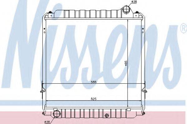 NISSENS 64751 Радіатор, охолодження двигуна