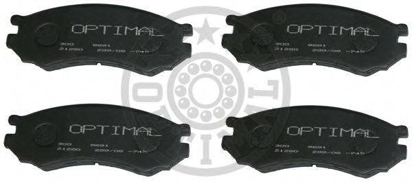 OPTIMAL 9691 Комплект гальмівних колодок, дискове гальмо