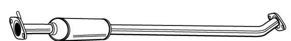 KLARIUS 150435 Середній глушник вихлопних газів
