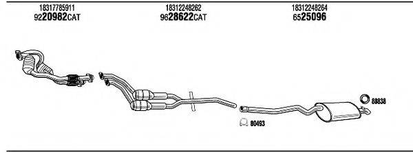 WALKER BWT15268 Система випуску ОГ