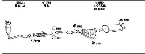 WALKER FI71016B Система випуску ОГ