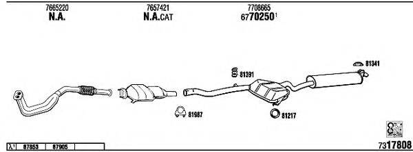 WALKER LN40012 Система випуску ОГ