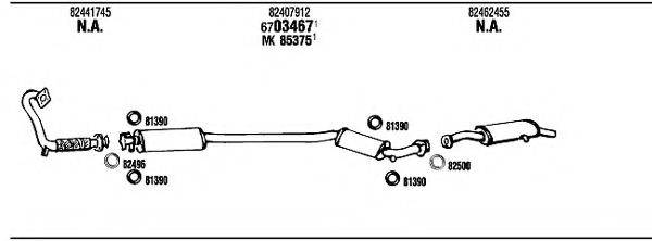 WALKER LN70003 Система випуску ОГ