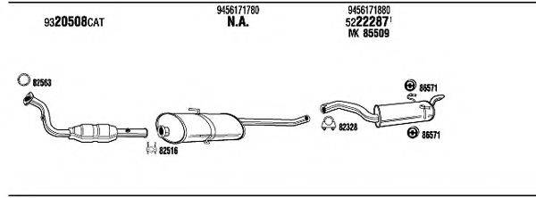 WALKER LNT11371 Система випуску ОГ