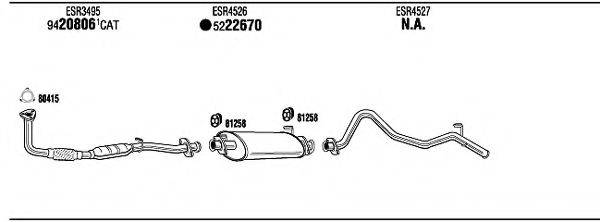 WALKER LR35003 Система випуску ОГ