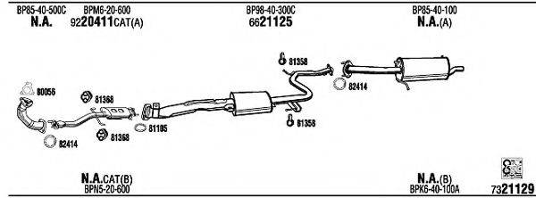 WALKER MA41214 Система випуску ОГ